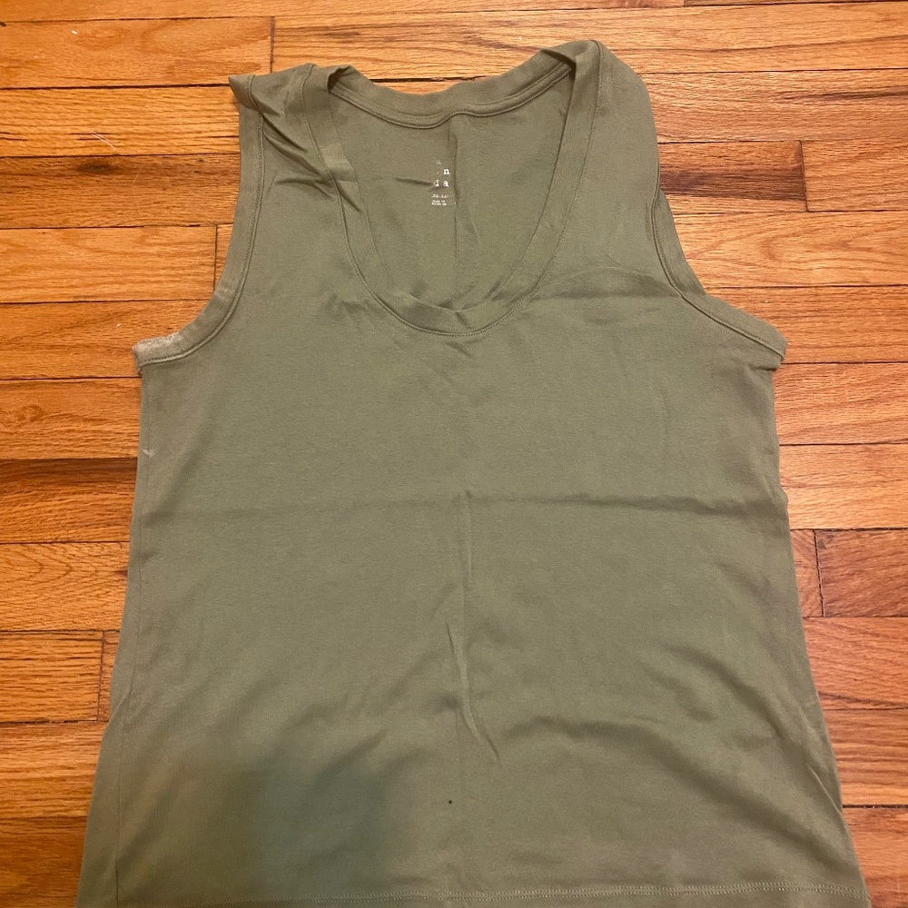 Green tank top